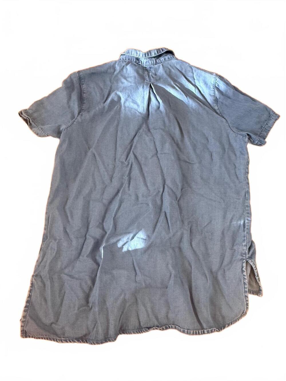 Hester & Orchard Blue Short Sleeve Button-Up Shirt Size Small - Picture 3 of 6